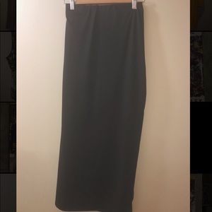 Black midi skirt